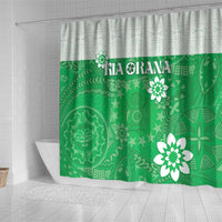 Cook Islands Maori Language Week Shower Curtain Pacific Tapa Pattern LT05 - Polynesian Pride