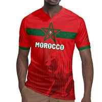 Custom Morocco Football 2026 Rugby Jersey Atlas Lions Breathtaking Victory Red Version