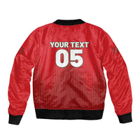 Custom Morocco Football 2026 Sleeve Zip Bomber Jacket Atlas Lions Breathtaking Victory Red Version