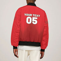 Custom Morocco Football 2026 Sleeve Zip Bomber Jacket Atlas Lions Breathtaking Victory Red Version