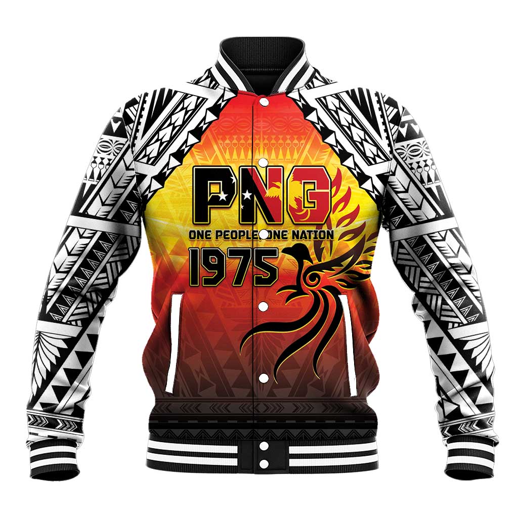 Papua New Guinea 49th Independence Day Baseball Jacket One People One Nation One PNG
