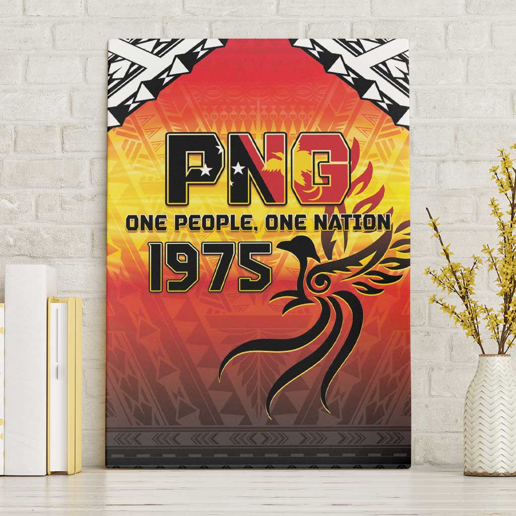 Papua New Guinea 49th Independence Day Canvas Wall Art One People One Nation One PNG