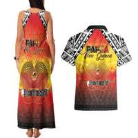 Papua New Guinea 50th Independence Day Couples Matching Tank Maxi Dress and Hawaiian Shirt One People One Nation One PNG LT05 - Polynesian Pride