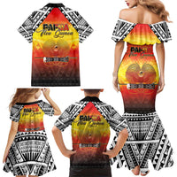 Papua New Guinea 50th Independence Day Family Matching Mermaid Dress and Hawaiian Shirt One People One Nation One PNG LT05 - Polynesian Pride