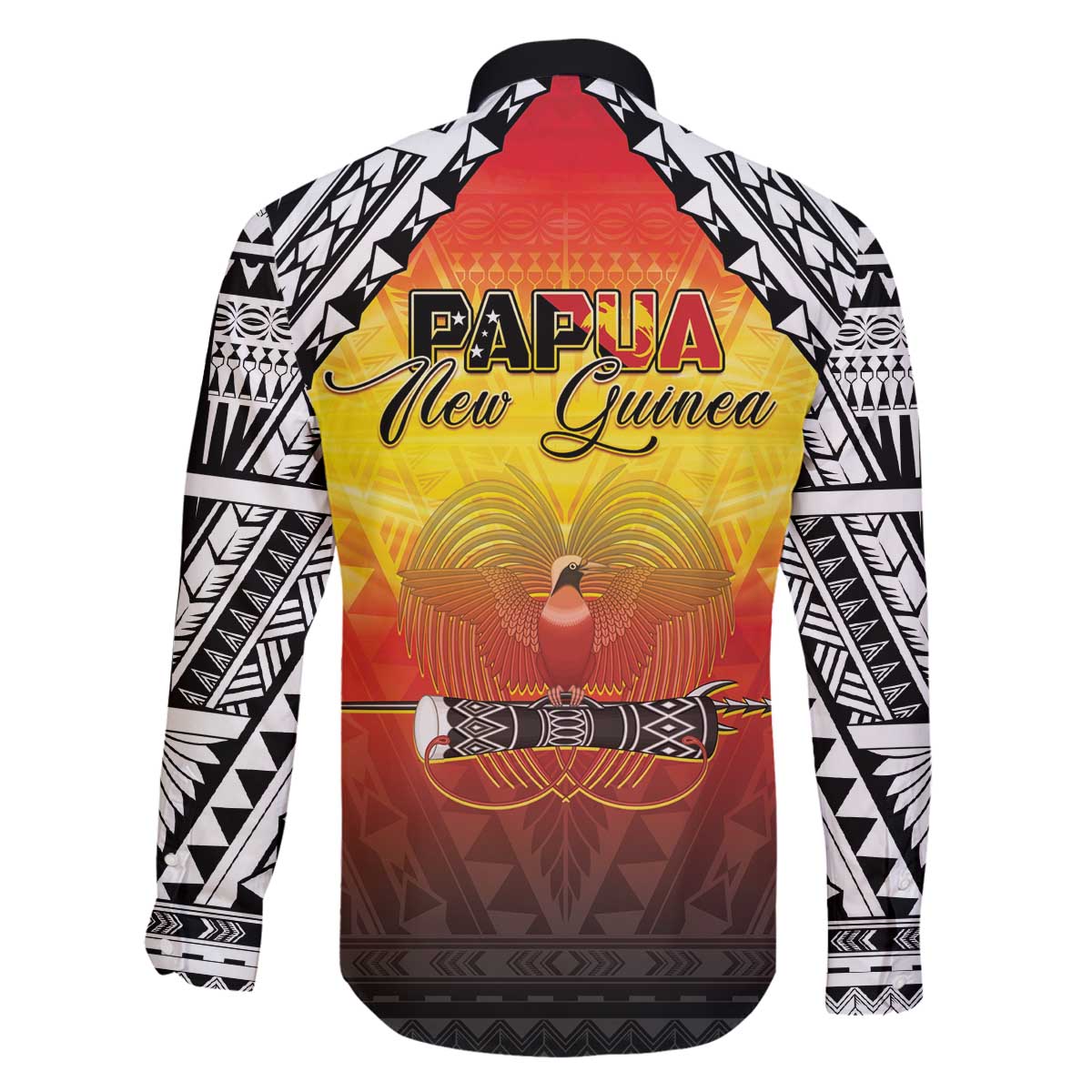 Papua New Guinea 50th Independence Day Family Matching Off The Shoulder Long Sleeve Dress and Hawaiian Shirt One People One Nation One PNG LT05 - Polynesian Pride
