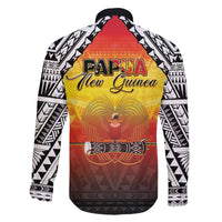 Papua New Guinea 50th Independence Day Family Matching Off Shoulder Short Dress and Hawaiian Shirt One People One Nation One PNG LT05 - Polynesian Pride