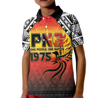 Papua New Guinea 50th Independence Day Kid Polo Shirt One People One Nation One PNG LT05 Kid Yellow - Polynesian Pride