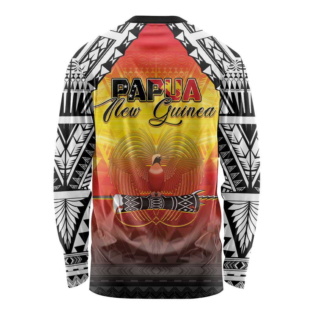 Papua New Guinea 50th Independence Day Long Sleeve Shirt One People One Nation One PNG LT05 - Polynesian Pride