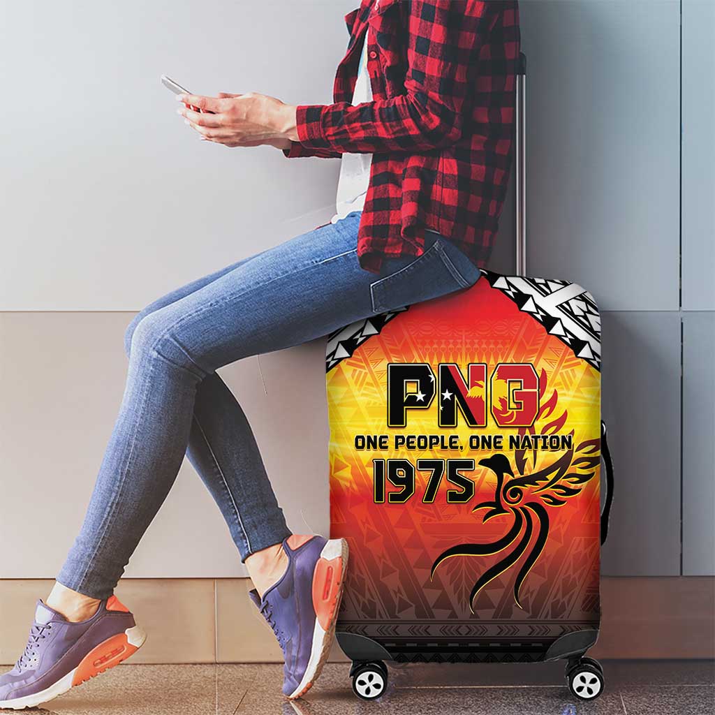 Papua New Guinea 50th Independence Day Luggage Cover One People One Nation One PNG LT05 - Polynesian Pride