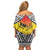 Papua New Guinea 49th Independence Day Off Shoulder Short Dress One People One Nation One PNG