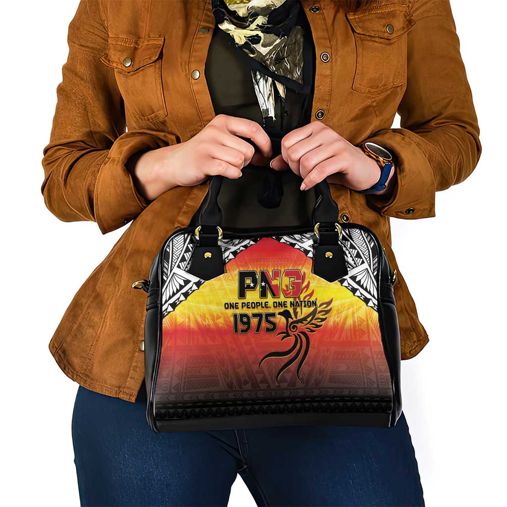 Papua New Guinea 49th Independence Day Shoulder Handbag One People One Nation One PNG