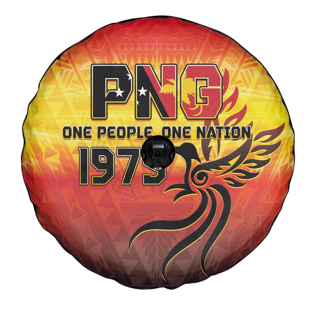 Papua New Guinea 50th Independence Day Spare Tire Cover One People One Nation One PNG LT05 - Polynesian Pride