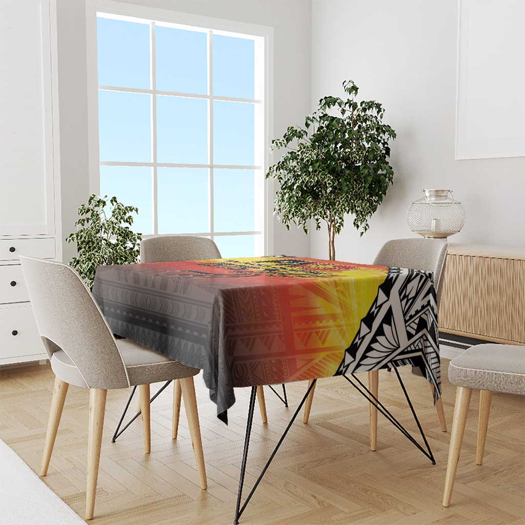 Papua New Guinea 49th Independence Day Tablecloth One People One Nation One PNG