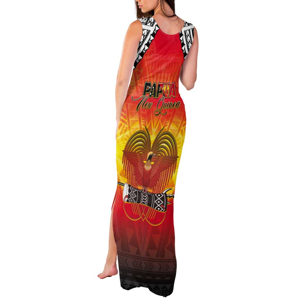 Papua New Guinea 50th Independence Day Tank Maxi Dress One People One Nation One PNG LT05 - Polynesian Pride