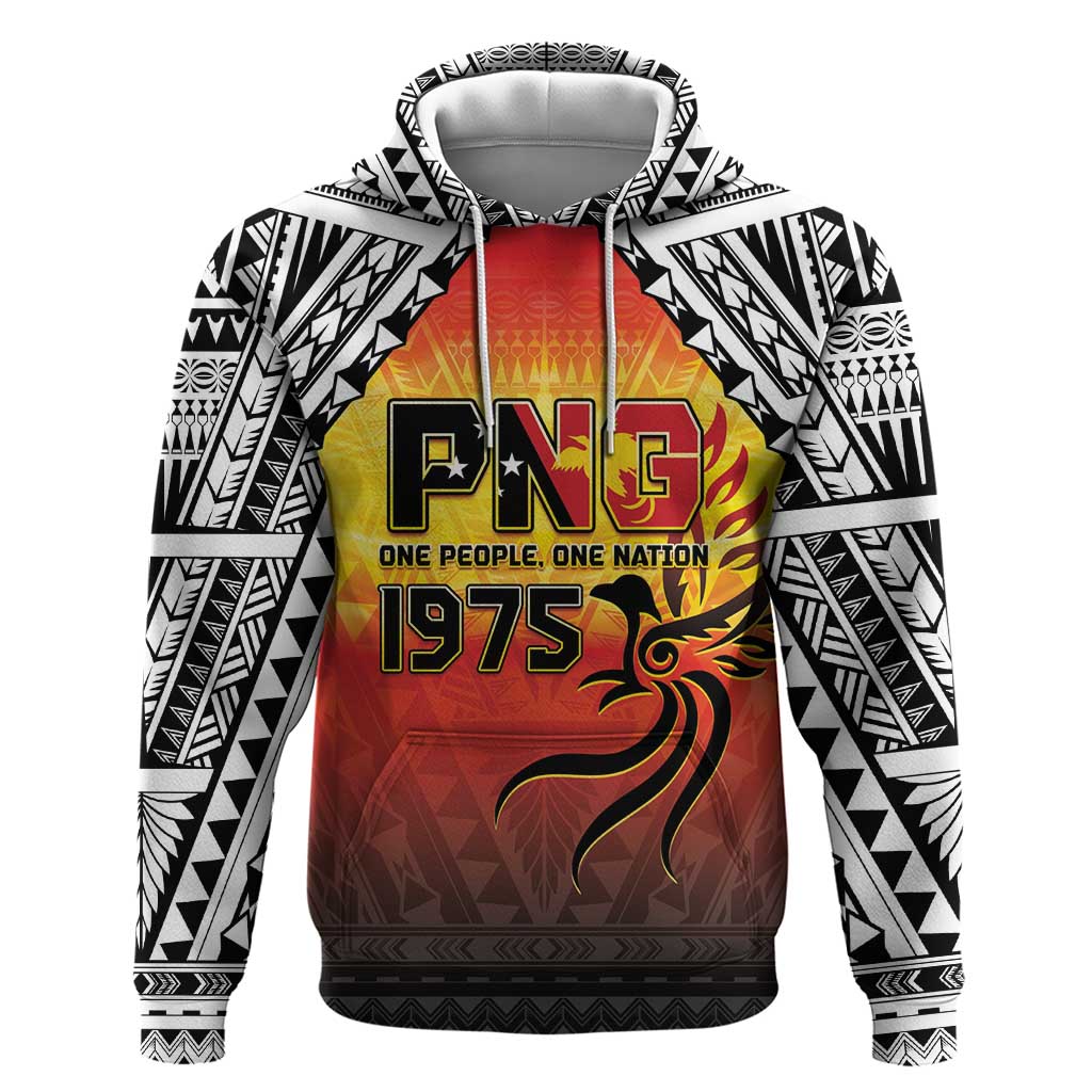 Papua New Guinea 50th Independence Day Zip Hoodie One People One Nation One PNG LT05 Pullover Hoodie Yellow - Polynesian Pride