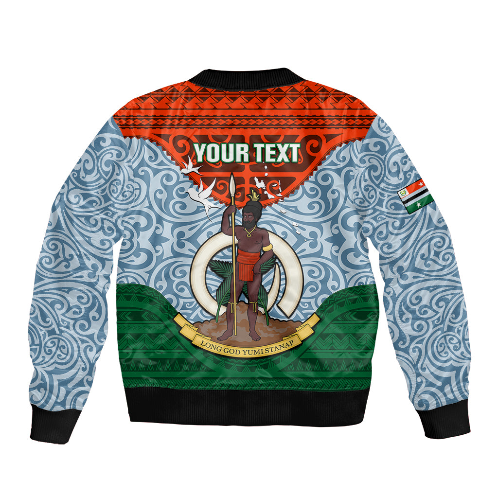 Personalized Vanuatu Penama Province Bomber Jacket Vanuatuan Coat Of Arms Polynesian Pattern LT05 - Polynesian Pride