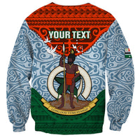 Personalized Vanuatu Penama Province Sweatshirt Vanuatuan Coat Of Arms Polynesian Pattern LT05 - Polynesian Pride