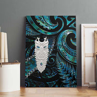 New Zealand Aotearoa Canvas Wall Art Maori Tane Te Waiora Paua Shell Glitter Turquoise