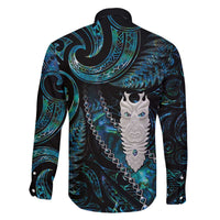 New Zealand Aotearoa Family Matching Off Shoulder Short Dress and Hawaiian Shirt Maori Tane Te Waiora Paua Shell Glitter Turquoise LT05 - Polynesian Pride