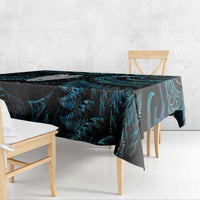 New Zealand Aotearoa Tablecloth Maori Tane Te Waiora Paua Shell Glitter Turquoise
