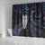 New Zealand Aotearoa Shower Curtain Maori Tane Te Waiora Paua Shell Glitter Purple