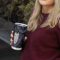 New Zealand Aotearoa Tumbler Cup Maori Tane Te Waiora Paua Shell Glitter Purple LT05 - Polynesian Pride