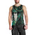 New Zealand Aotearoa Men Tank Top Maori Tane Te Waiora Paua Shell Glitter Green