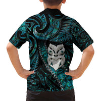 New Zealand Aotearoa Hawaiian Shirt Maori Wheku Paua Shell Glitter Turquoise LT05 - Polynesian Pride