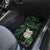 New Zealand Aotearoa Car Mats Maori Wheku Paua Shell Glitter Green