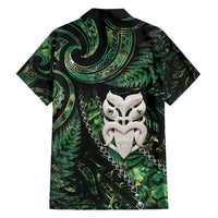 New Zealand Aotearoa Family Matching Tank Maxi Dress and Hawaiian Shirt Maori Wheku Paua Shell Glitter Green LT05 - Polynesian Pride