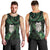 New Zealand Aotearoa Men Tank Top Maori Wheku Paua Shell Glitter Green