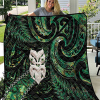 New Zealand Aotearoa Quilt Maori Wheku Paua Shell Glitter Green LT05 Green - Polynesian Pride
