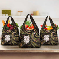 New Zealand Aotearoa Grocery Bag Maori Wheku Paua Shell Glitter Gold