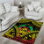 Aloha Tropical Palm Trees Area Rug Reggae Polynesian Pattern