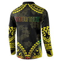 Aloha Tropical Palm Trees Button Sweatshirt Reggae Polynesian Pattern LT05 - Polynesian Pride