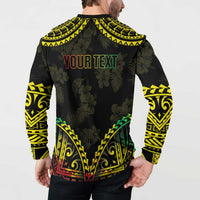 Aloha Tropical Palm Trees Button Sweatshirt Reggae Polynesian Pattern LT05 - Polynesian Pride