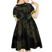Aloha Tropical Palm Trees Kid Short Sleeve Dress Reggae Polynesian Pattern LT05 - Polynesian Pride
