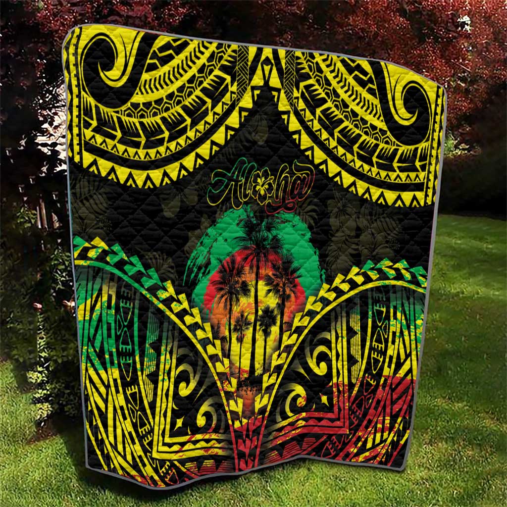 Aloha Tropical Palm Trees Quilt Reggae Polynesian Pattern LT05 - Polynesian Pride