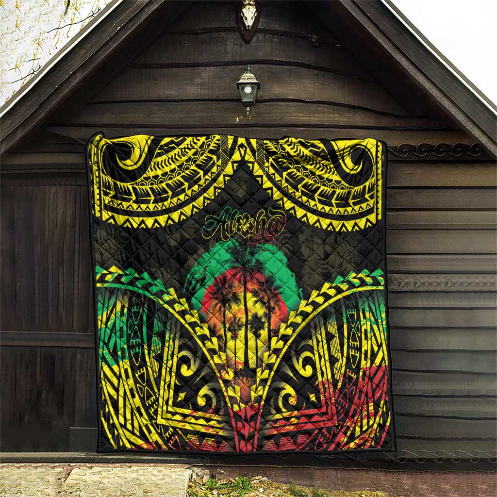 Aloha Tropical Palm Trees Quilt Reggae Polynesian Pattern LT05 - Polynesian Pride