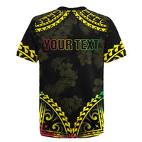 Aloha Tropical Palm Trees Rugby Jersey Reggae Polynesian Pattern