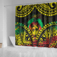 Aloha Tropical Palm Trees Shower Curtain Reggae Polynesian Pattern LT05 - Polynesian Pride