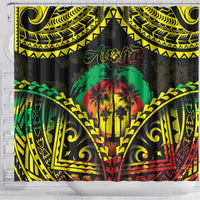 Aloha Tropical Palm Trees Shower Curtain Reggae Polynesian Pattern LT05 - Polynesian Pride
