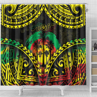Aloha Tropical Palm Trees Shower Curtain Reggae Polynesian Pattern LT05 - Polynesian Pride