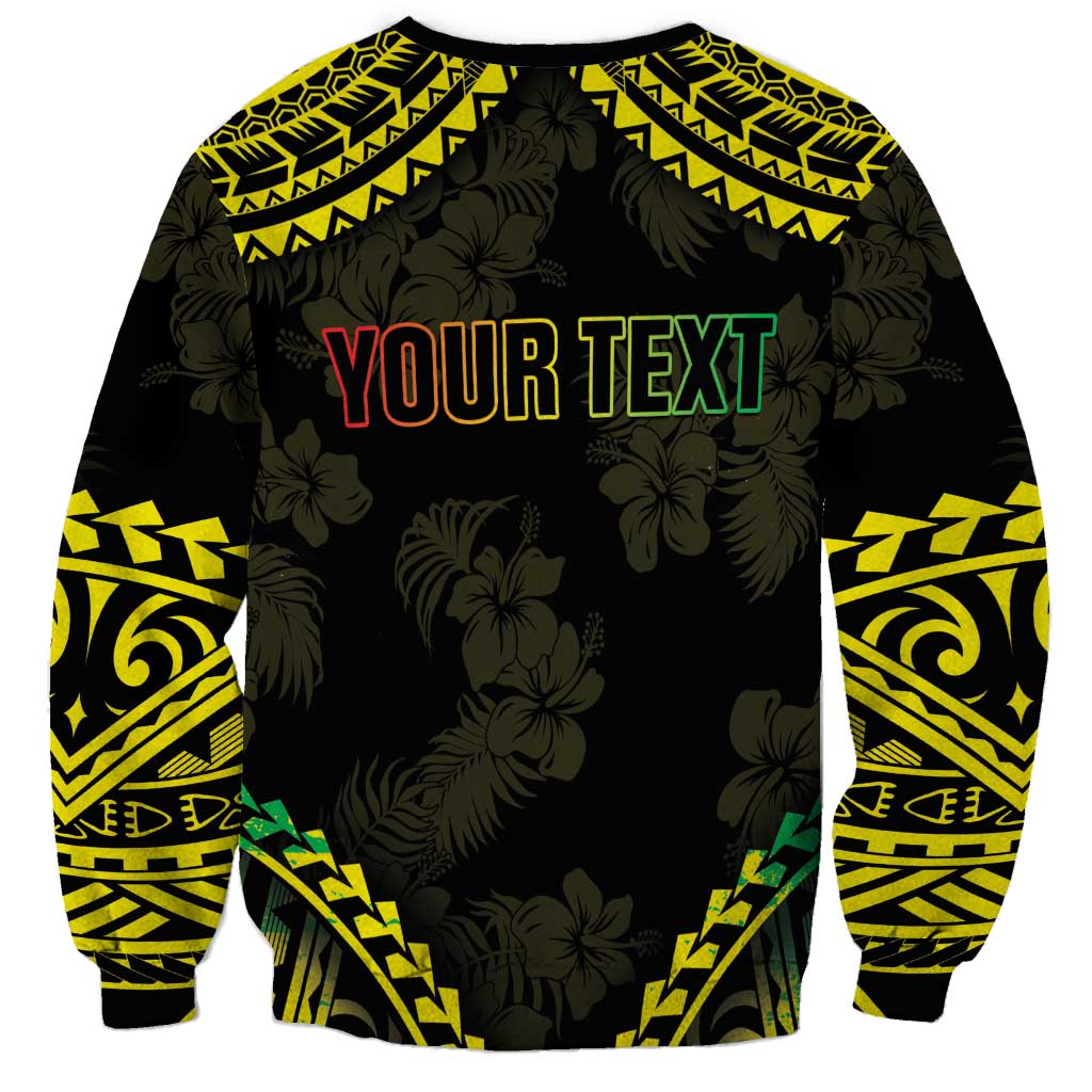 Aloha Tropical Palm Trees Sweatshirt Reggae Polynesian Pattern