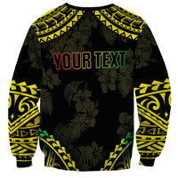 Aloha Tropical Palm Trees Sweatshirt Reggae Polynesian Pattern