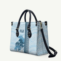 Fiji Regatta Leather Bag Palm Tree Tapa Pattern - Polynesian Pride
