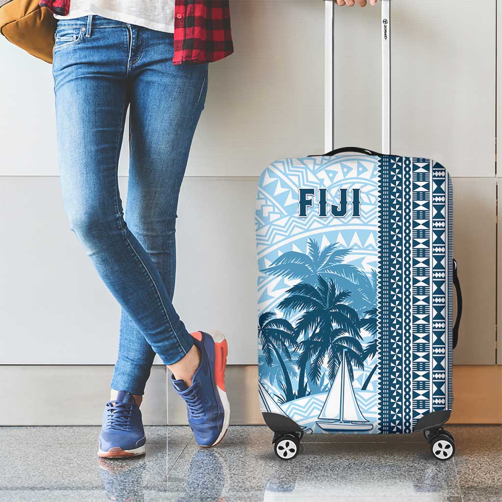 Fiji Regatta Luggage Cover Palm Tree Tapa Pattern - Polynesian Pride