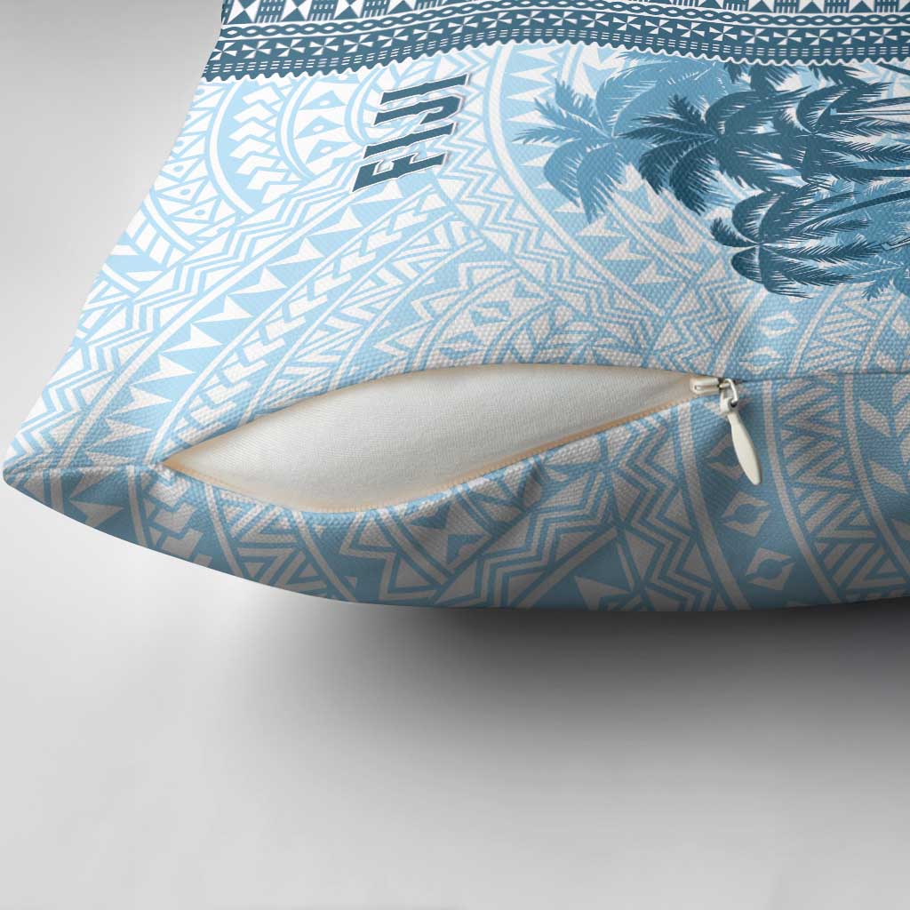Fiji Regatta Pillow Cover Palm Tree Tapa Pattern LT05 - Polynesian Pride
