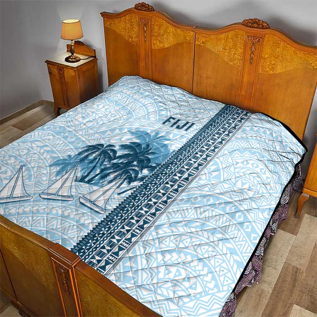 Fiji Regatta Quilt Palm Tree Tapa Pattern - Polynesian Pride