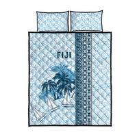 Fiji Regatta Quilt Bed Set Palm Tree Tapa Pattern - Polynesian Pride